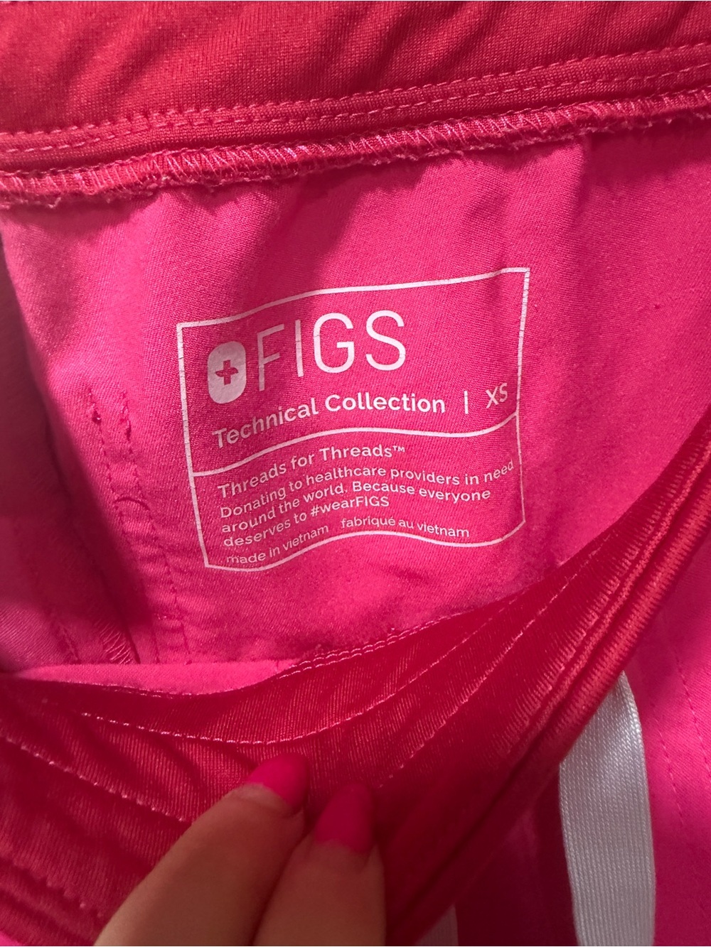 Figs shocking Pink Jogger Scrub Pants - Picture 2 of 2